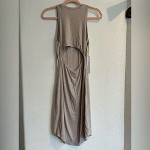 House of Harlow 1960 Ribbed Tan Top